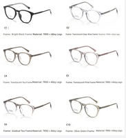 Monture de lunettes optiques TR90 avec branches en acétate, légères, à monture complète, pour hommes et femmes, personnalisables OEM