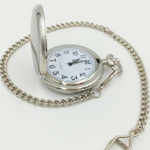 Nouvelle Arrivée Montre de Poche Rétro à Double Face Argent Noir Or Quartz Lisse avec Longue Chaîne – Le Meilleur Cadeau pour Hommes et Femmes - Product Image 1
