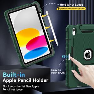 Funda Protectora de Silicona Resistente a Golpes con Soporte para Tablet iPad 10.2 Pulgadas 7/8/9ª Gen, Fundas para Apple 10ª Generación 2022 10.9 - Product Image 5