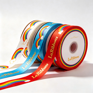 Bobine de ruban imprimé personnalisée OEM pour les fêtes, présentée en boîte de présentation PDQ en carton prêt à l'emploi, prix usine - Product Image 1
