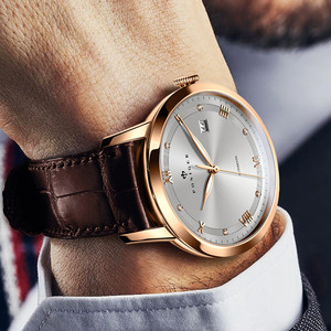 PONIGER – montre mécanique automatique avec strass pour hommes, marque de luxe suisse, étanche, aiguilles lumineuses, cristal saphir P917 - Product Image 2
