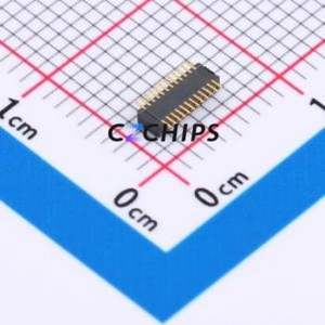 HC-PBB40C-20DP-0.4V-02 Board-to-Board & Backplane <b>Connector</b> SMD,P=0.4mm <b>Connector</b> 20P 0.4mm Slot Butt Joint Vertical Mount - Product Image 2