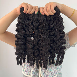 Extensions de Cheveux Humains Bouclés Birmans 100% Non Traités 14A Cheveux Vierges Bruts 3C 4A Boucles Spirales Double Trame Couleur Naturelle - Product Image 5