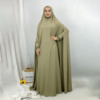 Abaya de prière portable antistatique grande taille, faite à la main, respirante, légère, en polyester, coupe ajustée, pour femmes musulmanes adultes