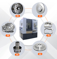 Tour vertical CNC VTC50 de haute précision avec broche à couple élevé et forte puissance de coupe pour le tournage de disques, de moyeux et de brides