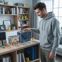 Boîte de présentation en acrylique personnalisée, adaptée à la présentation de marchandises de détail multi-pays