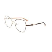 Montures optiques métalliques pour jeunes les plus populaires, design en acier inoxydable HG7117, lunettes de forme œil-de-chat