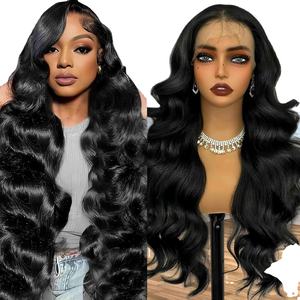 Perruque frontale en dentelle HD 13x6 sans colle, cheveux humains, pré-épilés, cuticules alignées, pour femmes noires - Product Image 1