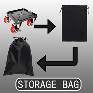 5-teiliges Set aus Möbelroller und Heber mit Spezialrädern und quadratischer Verstärkung zum Transport von Möbeln - Product Image 6