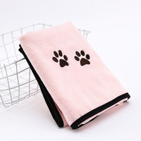 Ensembles de nettoyage doux de haute qualité confortable séchage rapide microfibre toilettage pour animaux de compagnie chat absorbant chien serviette de bain