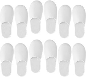 Chaussons d'hôtel jetables en velours de luxe, à bout ouvert, confortables, doux et antidérapants - Product Image 4