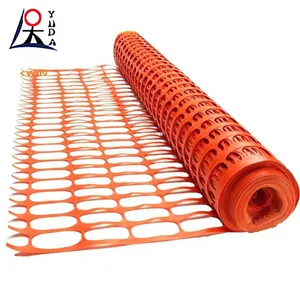 Anping Factory 1*50m Portable PE Orange Plastic Temporary Safety Barrier Fencing Mesh