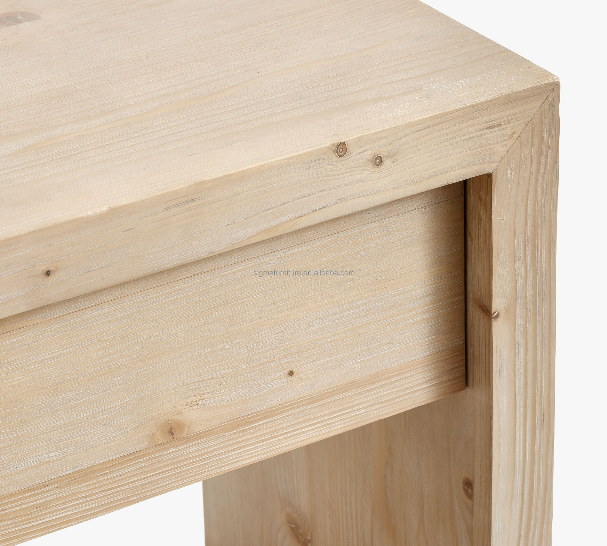 High quality farmhouse modern bedside chest table with drawers nightstand wood cupboard