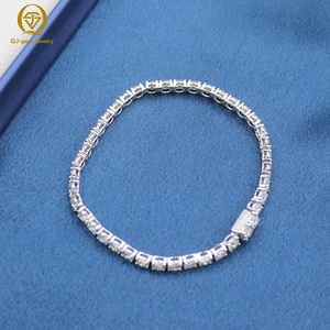 Custom 10k Gold Bracelet 6-9inches 3mm 10k Solid Gold VVS Lab Grown Diamonds Hpht Tennis Link Chains Bracelet <b>for</b> Women <b>Men</b> - Product Image 4