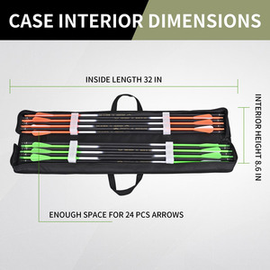 Muestra gratis OEM ODM tiro con arco multifunción compuesto arco caso tiro con arco gran almacenamiento bolsa de transporte con flecha bolsillo y ajustable - Product Image 4