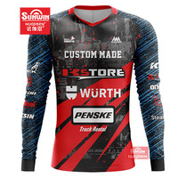 Maillot de motocross BMX grande taille personnalisé chemise de course de sport respirante pour & Moto vente en gros de vêtements de course BMX