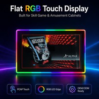 Monitor de Pantalla Táctil de 21.5, 23.8, 27, 32 y 43 Pulgadas, Monitor para Juegos con Luces LED, Pantalla LED para Máquinas de Juegos de Habilidad y Máquinas de Diversión