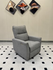 Fauteuil inclinable moderne rembourré en tissu avec télécommande, fonction de levage, design écologique, cadre en bois extensible pour - Product Image 3