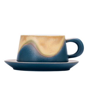 Taza de Café de Cerámica, Té Japonés de la Tarde, Taza Joto Hecha a Mano, Juego de Arte Kabi, Estilo Retro de Lujo Ligero - Product Image 5