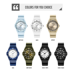 Montre à quartz ronde minimaliste unisexe, étanche, avec bracelet en nylon, sobre mais élégante - Product Image 3