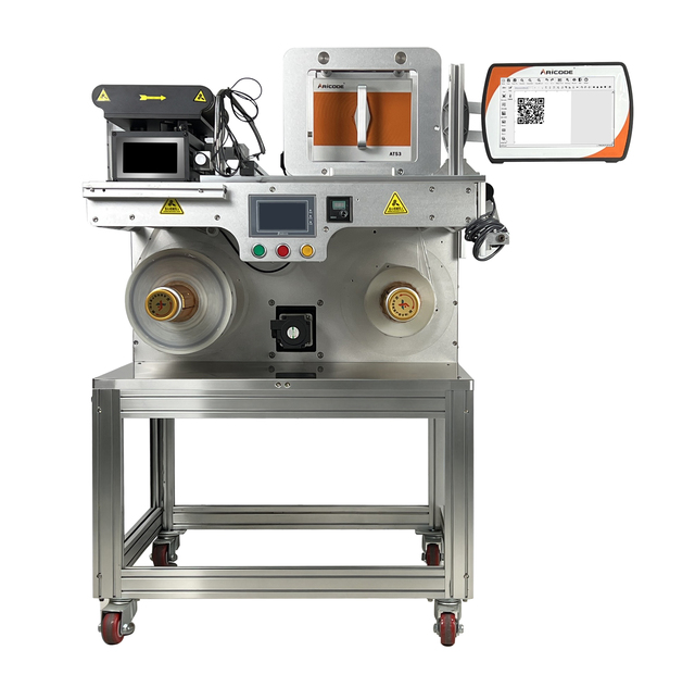 Continuous 53MM TTO Machine Thermal Transfer Overprinter for Food Packaging Machine