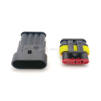 Connecteurs de câblage automobile étanches IP67, série TE AMP Tyco Superseal 1,5 mm, multipolaires en cuivre RGB, fiche femelle 282080-1