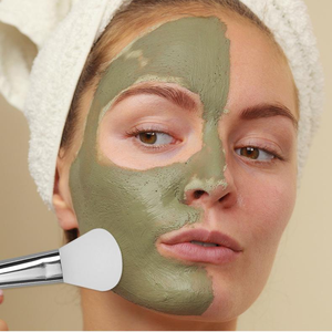 Manche en métal multifonctionnel double tête <span class=keywords><strong>DIY</strong></span> masque de nettoyage brosse en silicone souple pinceau de maquillage pour le visage application de crème massage des yeux - Product Image 3