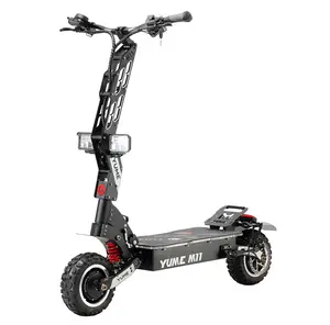 YUME US Lager günstigen Preis Elektro roller 6000w Doppel motor faltbar 2 Rad Mobilität roller für Erwachsene mit Acryl platte