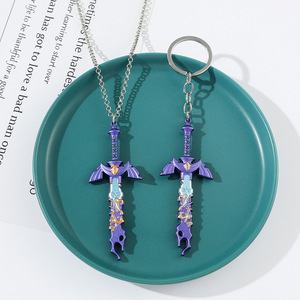 Porte-clés Zeldaed Master Sword, pendentif en alliage, accessoire en métal, personnalisé - Product Image 4