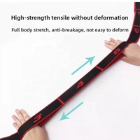 Bandes de Résistance Élastiques en Polyester, Coton et Latex à 8 Sections Profondes, Conception Multi-Segmentée, Corde de Tension Numérotée pour Exercices de Fitness