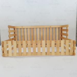 Support à plantes <span class=keywords><strong>en</strong></span> bambou écologique à 2 niveaux avec support pour plantes à fleurs à la maison et au jardin - Product Image 2