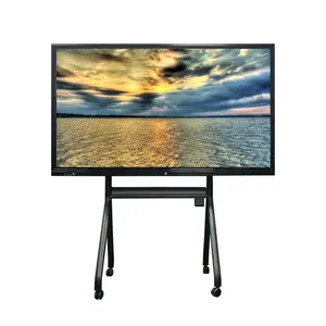 AMV 65英寸黑色电视价格发光二极管屏幕广告智能板