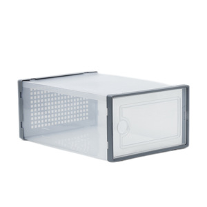 Vente en gros de boîte à chaussures de rangement en plastique pliable transparente et moderne pour baskets design <span class=keywords><strong>Bok</strong></span> multifonctionnel pour boîtes de rangement et bacs - Product Image 1