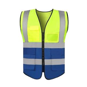 سترة عاكسة للضوء مخصصة للبناء من HBC، سترة بدون أكمام عالية الوضوح للسلامة على الطرق، ملابس عمل عاكسة للضوء - Product Image 5