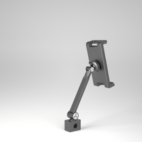 Nouveau style Support de tablette en métal rotatif à 360 degrés Support de téléphone pliable de 7 à 13 pouces iPad universel