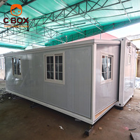 CBOX Casa Contenedor Modular Expandible de Doble Ala para Alojamiento Portátil de Trabajadores y Dormitorio de Campamento