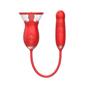2023 Neueste Rose Toy 3 in 1 Klitoris stimulator Zunge lecken Teleskop Rose <span class=keywords><strong>Adult</strong></span> Sexspielzeug - Product Image 1
