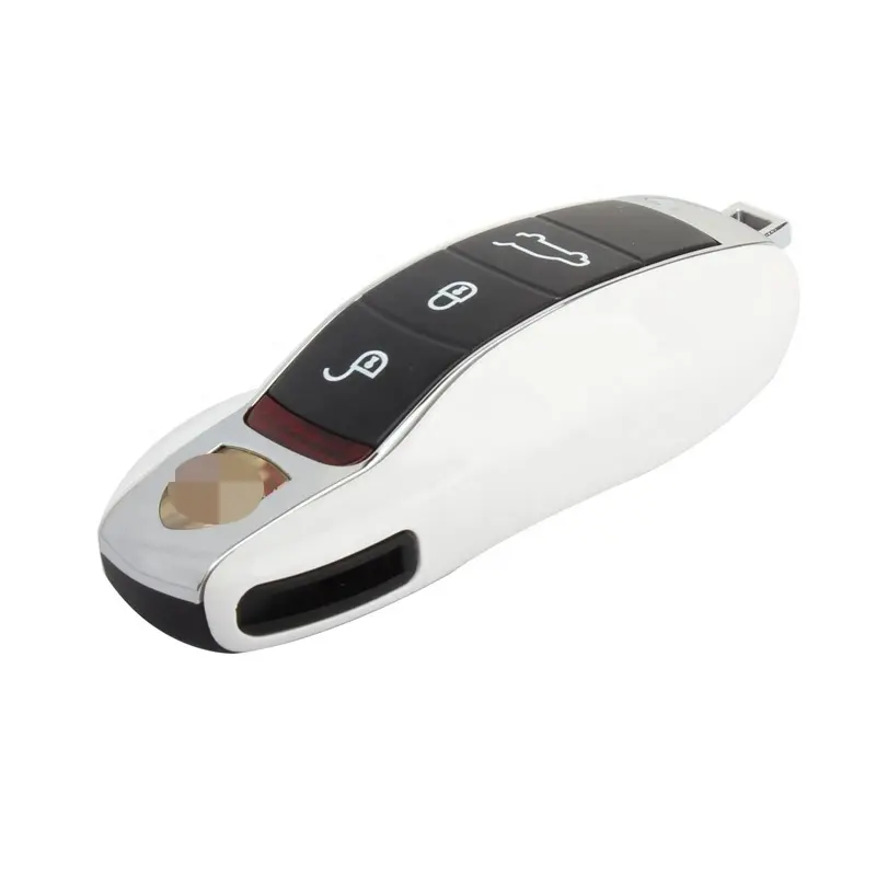 Witte Remote Smart Key Shell Fob Cover Autosleutel Behuizing Speciale Kleur Conversie Key Protection Case Voor Porsche