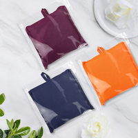 Sac fourre-tout pliable en tissu Oxford imperméable, personnalisable avec logo publicitaire, lavable, réutilisable, pour les courses au supermarché