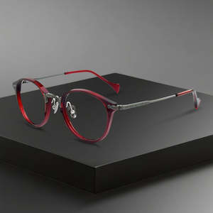 إطار نظارات OTW 6008 فاخر من التيتانيوم بتصميم بيضاوي أنيق ونمط صلب للنظارات الطبية - Product Image 1