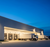 Entrepôt frigorifique préfabriqué en structure métallique pour le stockage de fruits et légumes, directement de l'usine