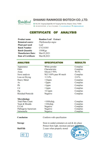 תוסף המחיר הטוב ביותר 70% תמצית עלי במבוק סיליקה אבקת תמצית עלי במבוק - Product Image 2