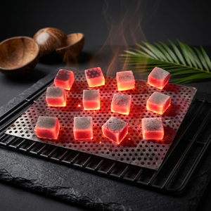 Presenting our coconut shell charcoal from Indonesia: quick-<b>light</b> <b>cube</b> briquettes - Product Image 2