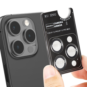 ขายร้อนสีเงินแหวนกล้องตัวป้องกันเลนส์กระจกป้องกันหน้าจอสําหรับ <span class=keywords><strong>iPhone</strong></span> <span class=keywords><strong>11</strong></span> 12 13 14 15 - Product Image 2