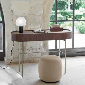 Modern Minimalist Designer Art Mushroom-Shaped <b>Table</b> <b>Lamp</b> with Oval Shade for Bedroom Living Room <b>Study</b> - Product Image 5