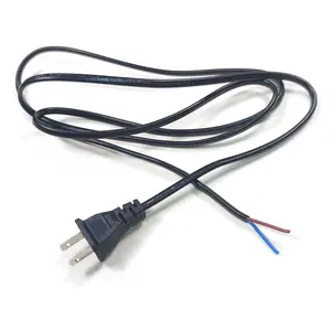 6A 10A CCC Standard Power Cord 2 Core US JAPAN AC Electric Cable 2 Pin Copper Wire US Power Plug