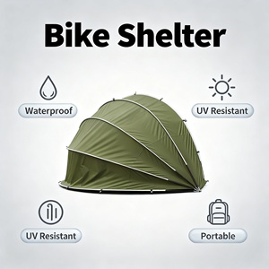Tente de garage pour moto/cyclomoteur/scooter, structure métallique, auvent suspendu, tissu Oxford PU4000 enduit argenté, simple, quatre saisons, >3000 mm - Product Image 2