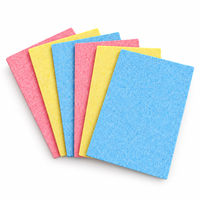 Lot de feuilles d'éponge en pâte de bois compressée à structure fine et dense pour la maison, la cuisine, la salle de bain, l'évier, la vaisselle et le nettoyage