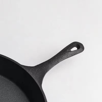 Poêle à frire en fonte pré-culottée de 25 cm sans revêtement, prix d'usine