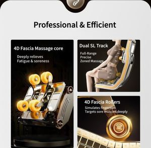 2025 China Smart AI silla de masaje de voz cuerpo completo 4,0 suspensión de aire SL Track Back calefacción becerro pie alivio Bluetooth cero - Product Image 3